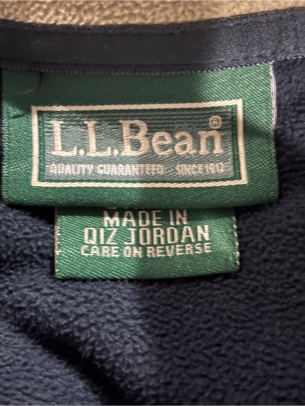 L.L. Bean Vintage Tan Fleece Vest